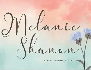 Melanie Shanon font