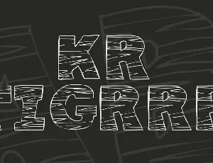 KR Tigrrr font