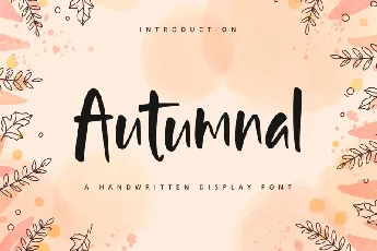 Autumnal font