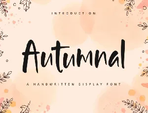 Autumnal font