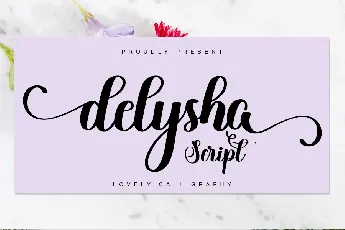 Delysha Script font