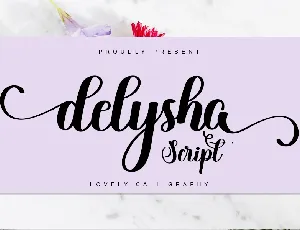 Delysha Script font