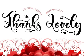 Thanks Lovely font