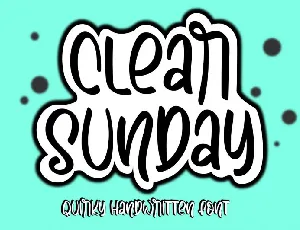 Clear Sunday font