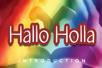 Hallo Holla Handwritten font