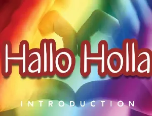 Hallo Holla Handwritten font