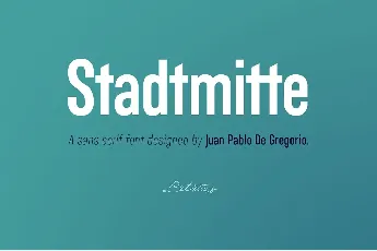 StadtMitte font