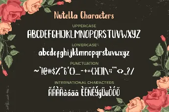 Nutella font