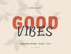 Good Vibes font