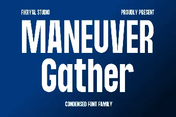 Maneuver Gather font