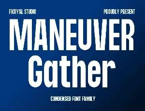 Maneuver Gather font