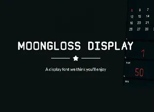 Moongloss Sans Family font