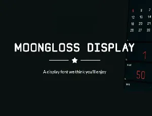 Moongloss Sans Family font