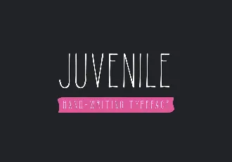 Juvenile Hand Drawn font