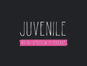 Juvenile Hand Drawn font