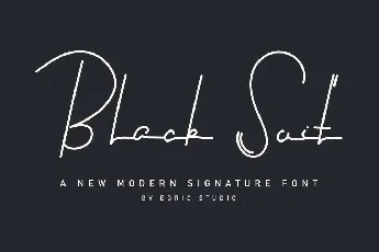 Black Suit Demo font