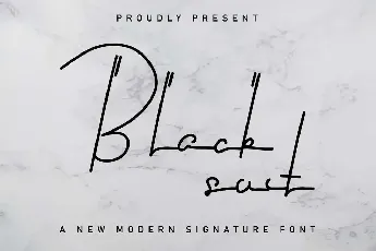 Black Suit Demo font