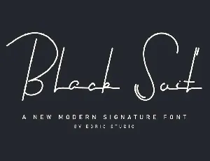 Black Suit Demo font