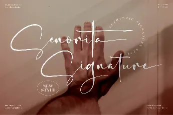 Senorita Signature font