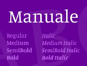 Manuale font