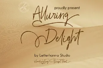 Alluring Delight font