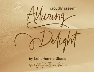 Alluring Delight font