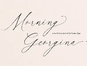 Morning Georgina font