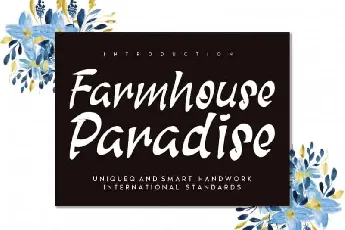 Farmhouse Paradise Brush font