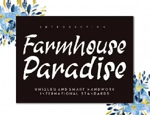 Farmhouse Paradise Brush font