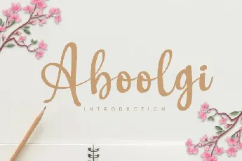 Aboolgi Handwritten font