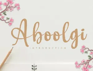 Aboolgi Handwritten font