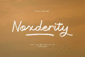 Noxderity font