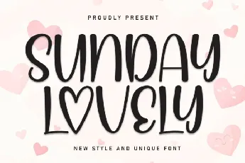 Sunday Lovely Display font