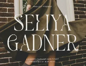 Seliya Gadner font