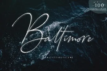 Baltimore Signature font