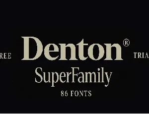 Denton Family font