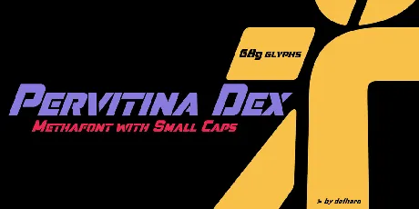 Pervitina Dex font