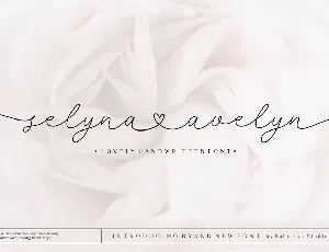 selyna avelyn font