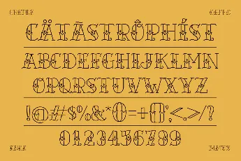 Catastrophist Demo font