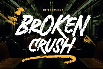 Broken Crush font