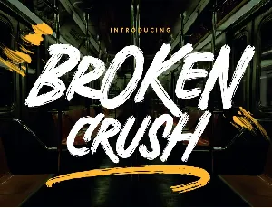 Broken Crush font