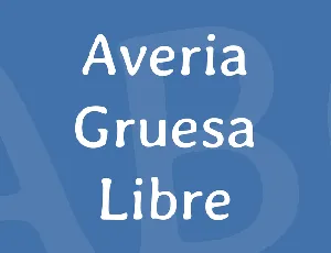 Averia Gruesa Libre font