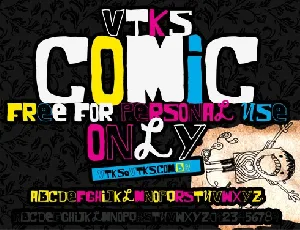 VTKS COMIC font