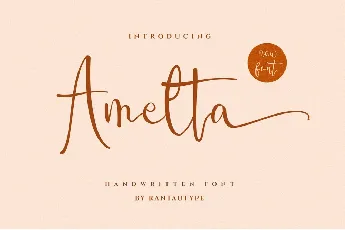 Amelta font