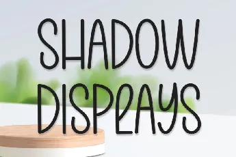 Shadow Displays font