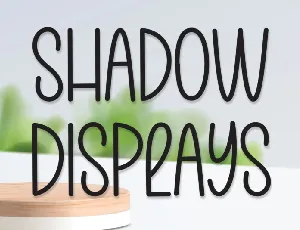 Shadow Displays font