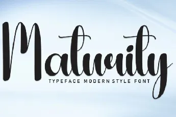 Maturity font