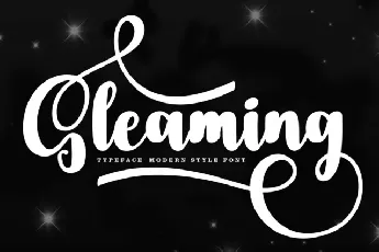 Gleaming Script font