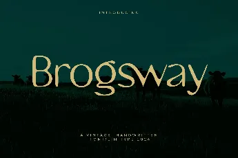 Brogsway font