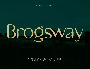 Brogsway font